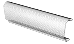 Lame perforée pour rideau métallique installée par LE STORISTE servant à la protection de devantures de commerce